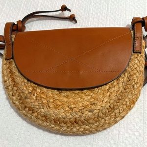 MANGO Jute Crossbody Bag